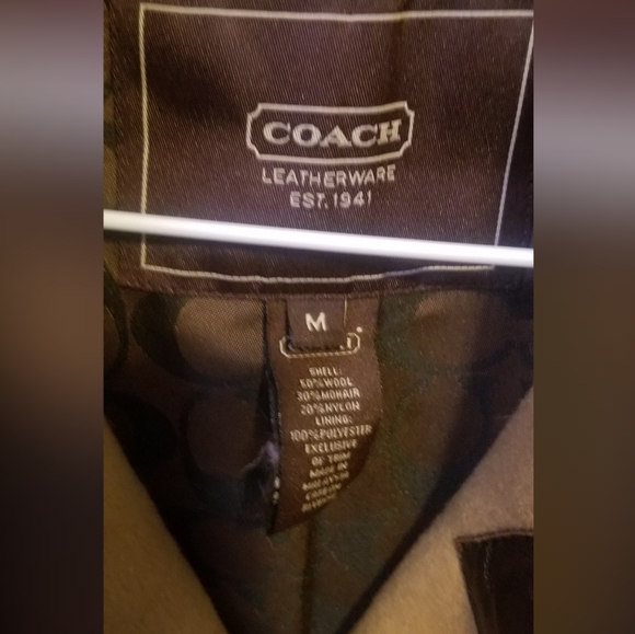 NWOT Coach Camel Coat - Picture 3 of 6